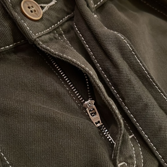 Free People Splendor in Grass Olive Green Skirt ( Button, Zipper, Tie belt ) - Picture 8 of 10